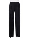 Alexander Wang High Waisted Pleated Pant With Logo Elastic Clothing
