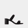 Alexander Wang 75mm Jax Tubular Sandals In Black