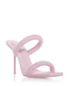 Alexander Wang Julie 105mm Nylon Tubular Sandal In Light Pink