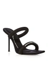 Alexander Wang Women's Julie Tubular Webbing High Heel Sandals In Black