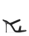 Alexander Wang Women's Julie Tubular Webbing High Heel Sandals In Grey Aged