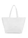 Alexander Wang Women's Large Crackle Patent Leather Tote Bag In White