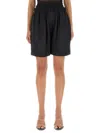 Alexander Wang Layered Boxer Shorts With Stretch Low Waist In Blue