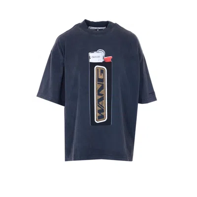 Alexander Wang Women Lighter Graphic T-shirt In Blue