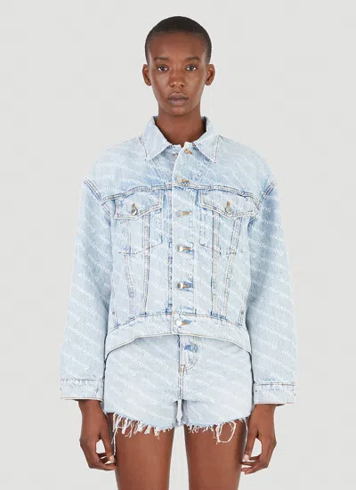 Alexander Wang Women Logo Denim Jacket
