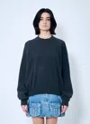 Alexander Wang Women Logo Embossed Sweater In Blue