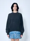Alexander Wang Women Logo Embossed Sweater In Gray