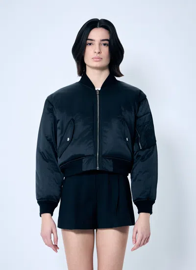 Alexander Wang Women Logo Embroidered Bomber Jacket