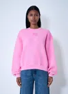 Alexander Wang Women Logo Motif Sweatshirt In Pink