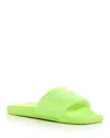 Alexander Wang Yellow Aw Pool Slides In Fluorescent Yellow