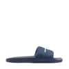 Alexander Wang Women Logo Slide Sandals In Blue