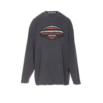 ALEXANDER WANG ALEXANDER WANG WOMEN LONG SLEEVES SHIELD GRAPHIC TEE