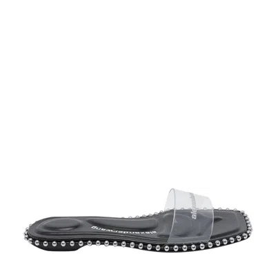 ALEXANDER WANG ALEXANDER WANG WOMEN NIA BALLCHAIN FLAT SANDALS