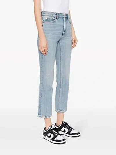 Pre-owned Alexander Wang Women Og - High Rise Stovepipe Vintage Faded Indigo In 471a Vintage Faded Indigo