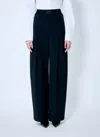 Alexander Wang Women Pleated Pants With Boxer Waistband In Blue