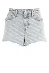 Alexander Wang Women Printed Denim Shorts