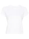 Alexander Wang Puff Logo Cotton Jersey Shrunken T-shirt Clothing In White