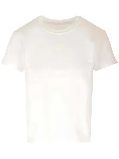 Alexander Wang Women Puff Logo T-shirt In White