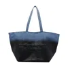 Alexander Wang Large Punch Embossed Tote Bag In Blue