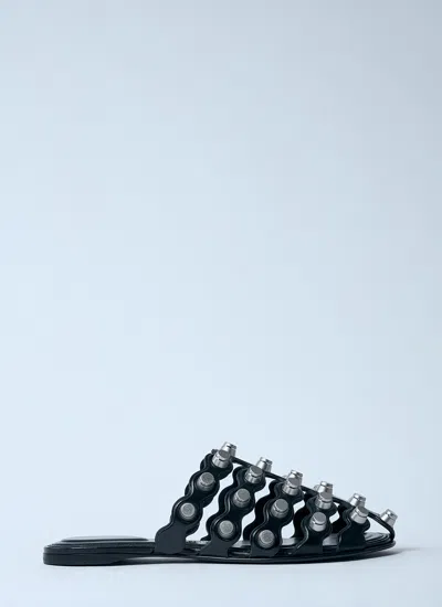 Alexander Wang Women Rexa Cage Leather Slides