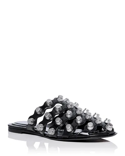 ALEXANDER WANG WOMEN'S REXA CAGED SLIDES