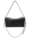 Alexander Wang Crushed Texture Slim Flap Bag With Contemporary Flair In Gold