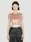 Alexander Wang Women Sequin T-shirt In Pink