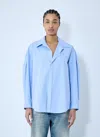 Alexander Wang Women Shirt With Graphic Embroidery In Blue