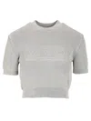 Alexander Wang Short T-shirt Sweatshirts Grey In Animal Print