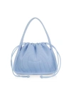 Alexander Wang Women's Small Ryan Rib-knit Top Handle Bag In Chambray Blue