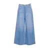 Alexander Wang Women Surge Low Rise Wide Jeans In Blue