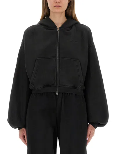 Alexander Wang Women Sweatshirt With Logo In Black