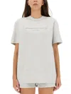 Alexander Wang Women T-shirt With Logo In Gray