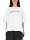 Alexander Wang Crystal Hotfix Star Jersey T-shirt In White