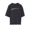 Alexander Wang Women T-shirt With Thermo-applied Rhinestone Star In Black