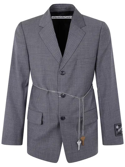 ALEXANDER WANG ALEXANDER WANG WOMEN TAILORED BLAZER WITH CHAIN