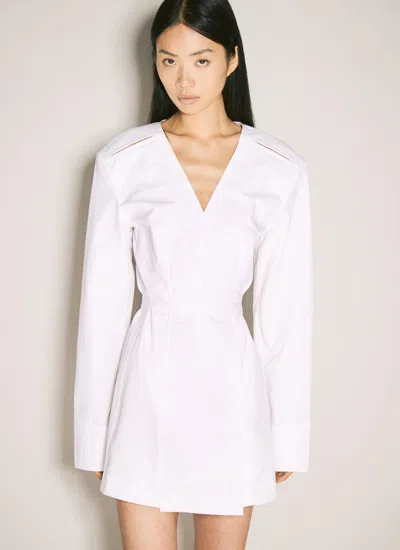 Alexander Wang White Wrap Minidress