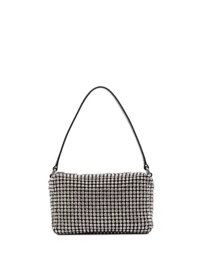 Alexander Wang Women Wangloc Clutch With Rhinestones In White