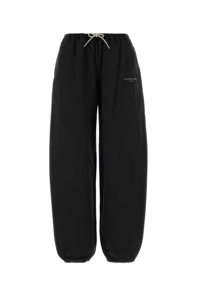 Alexander Wang Women's Wide-leg Drawstring Pants In Black