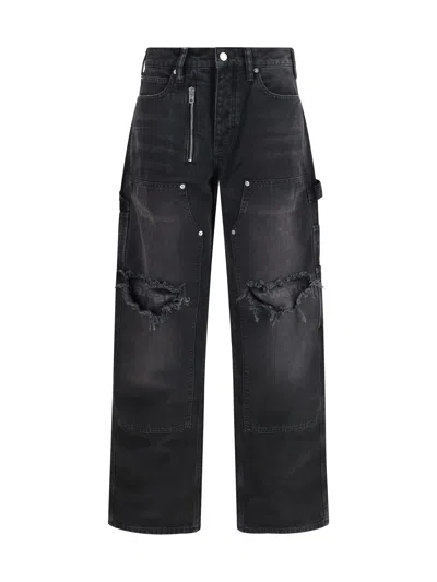 Alexander Wang Women Zip Carpenter Pants In Black