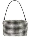 Alexander Wang Embellished Fabric Medium Heiress Handbag In Black