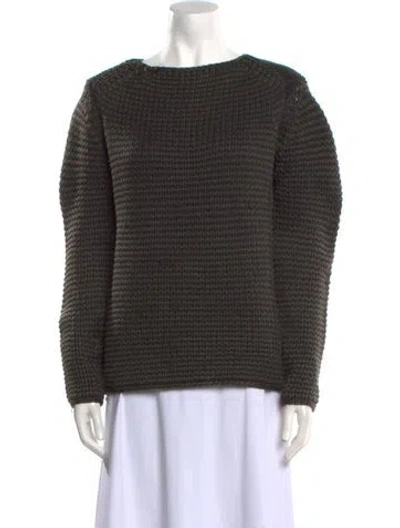 Pre-owned Alexander Wang Wool Bateau Neckline Sweater In Brown