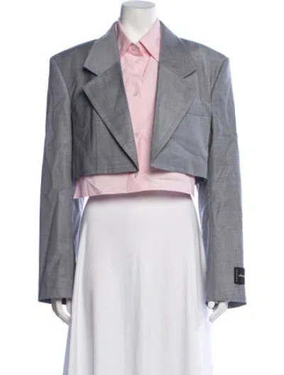 Pre-owned Alexander Wang Wool Blazer In Grey