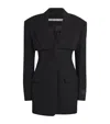 Alexander Wang Wool Blazer Mini Dress In Black
