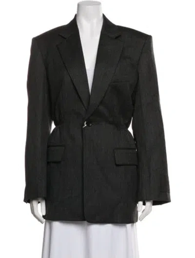 Pre-owned Alexander Wang Wool Blazer W/ Tags In Grey