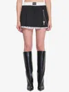 Alexander Wang Wool Blend Miniskirt In Black