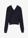 Alexander Wang Wool Cardigan In Black