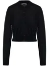 Alexander Wang Wool Cardigan In Black