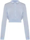 Alexander Wang Wool Cardigan In Blue