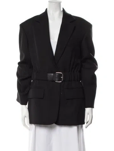 Pre-owned Alexander Wang Wool Coat In Black